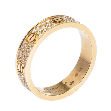 love cartier rings|cartier love ring price list.